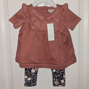 NWT Rachel Zoe Baby Girl's top & pants set, 3-6 months